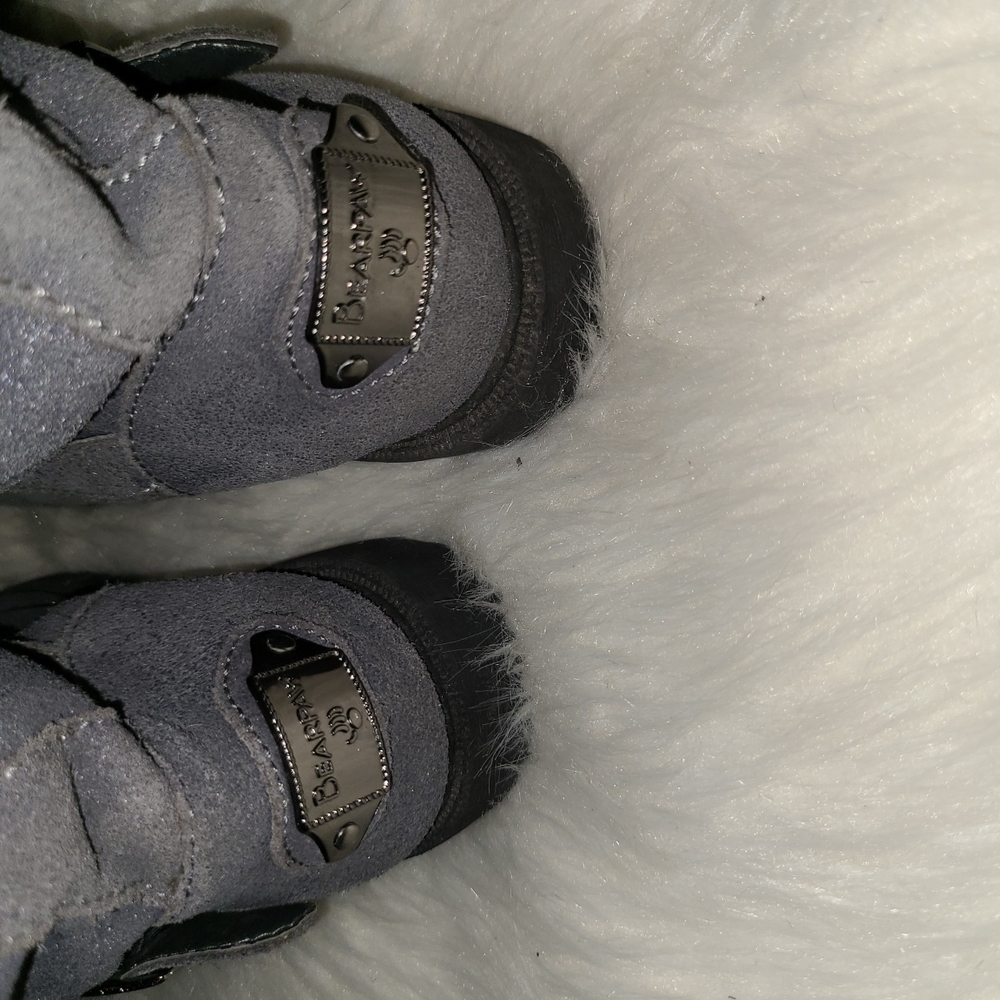 BearPaw Size 9 Gray Suede Leather Boots - Picture 8 of 13